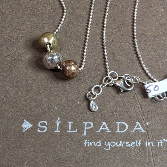Silpada Jewelry - Silpada‎ Rose Sun Sterling Silver Fusion Necklace n2850
